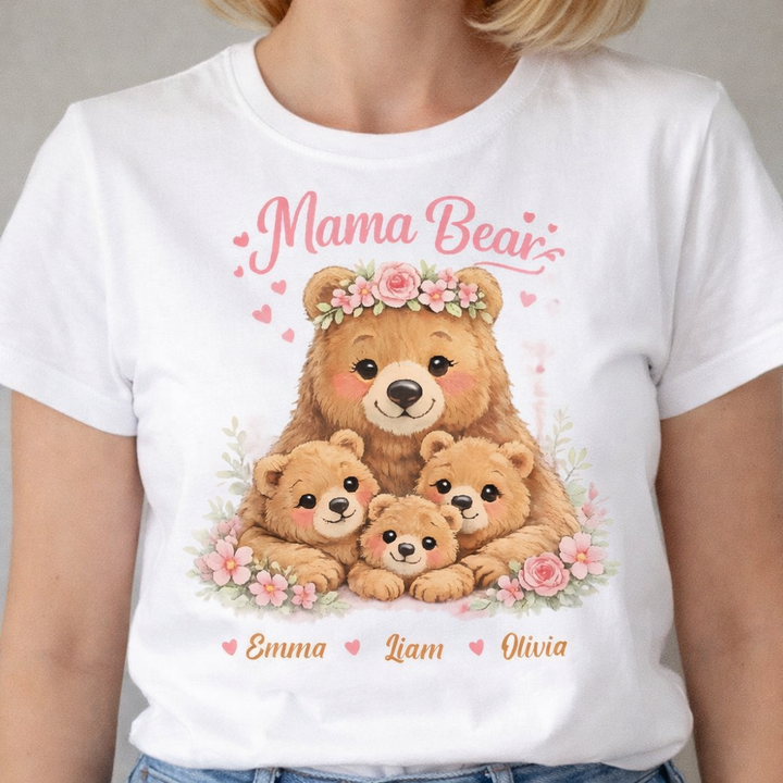 Mama Bear-Personalized Name Shirt